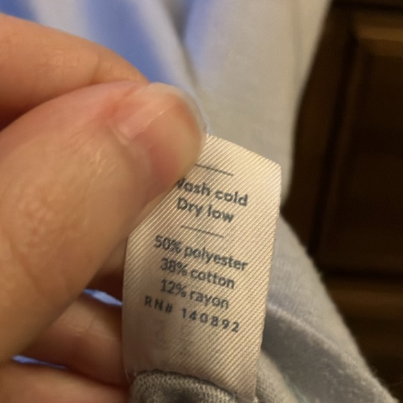 Marine Layer Short Sleeved V Neck Tee in Light Blue, Small - Picture 6 of 6